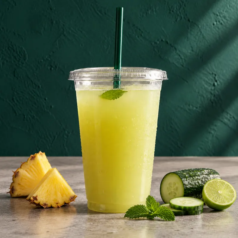 Benito, jugo de piña y pepino (imagen ilustrativa)