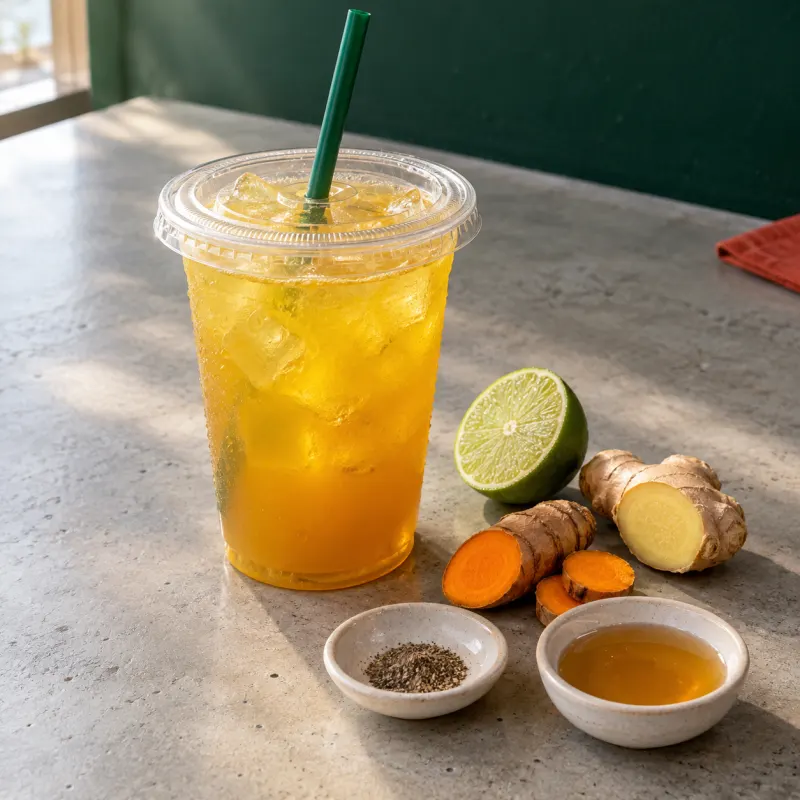 Jamu, agua de cúrcuma (imagen ilustrativa)