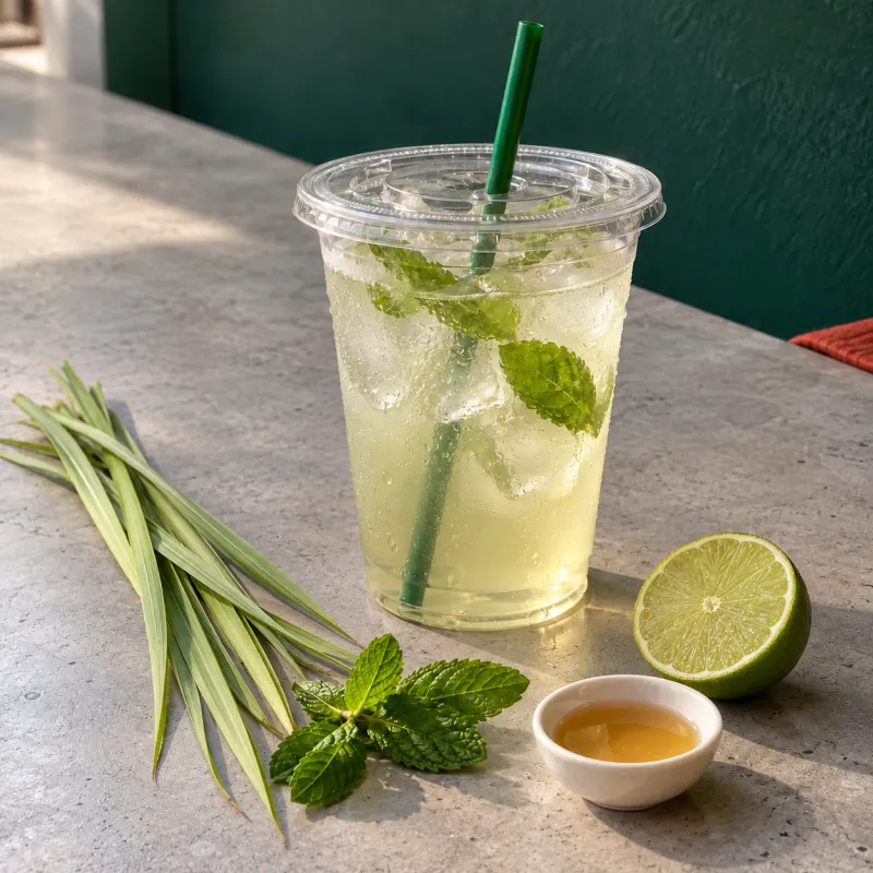 Phil, agua de zacate limón (imagen ilustrativa)