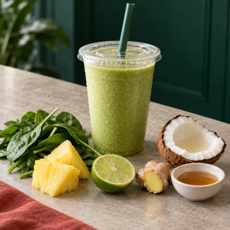 Whitney, smoothie verde (imagen ilustrativa)